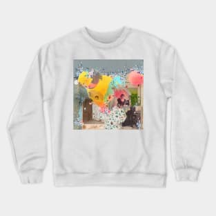 Retro Romance: "Artistic Wedding Photo Collage” Crewneck Sweatshirt